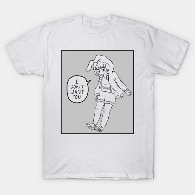 I (Don't) Want You T-Shirt by Alabean